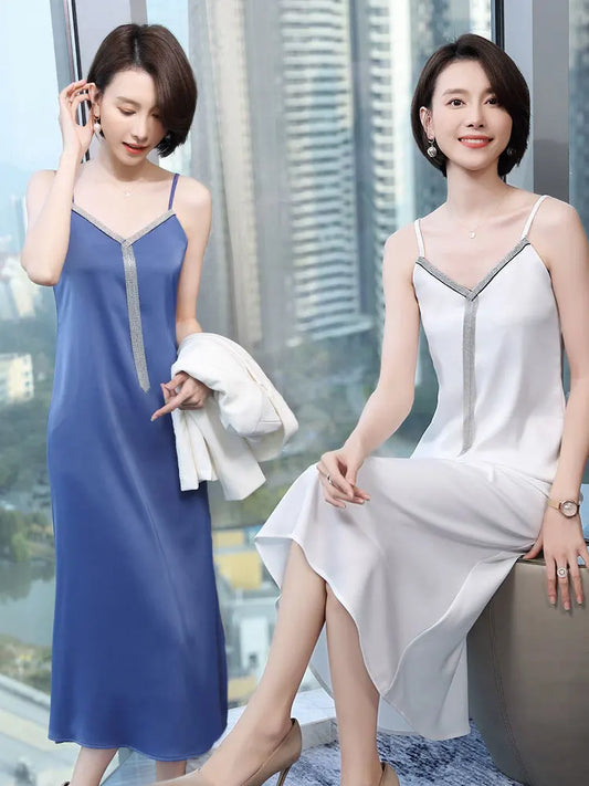 Fashion Styles Sleeveless Dresses OL Styles Woman Summer Wear Beauty Salon Vestidos Office Ladies Dress Plus Size Women Work Dress - Women Prom