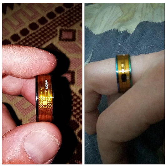 NEW Fashion NFC Finger Ring Smart Connect Android Phone Equipment Multi functional Waterproof Intelligent Wearable Technology