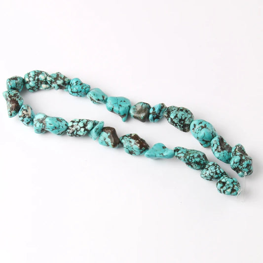 14x17-16x23mm Natural Stone Blue Turquoises Nugget Beads for Jewelry Making Diy Bracelet Necklace Wholesale Perles Accessories- Women Jewellery - Girl Jewellery - Women Accessory - Girl Accessory