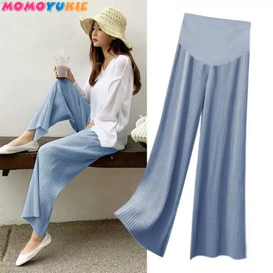 wide leg Maternity Pants For Pregnant Women Trousers Casual Loose High-Quality Jeans Pregnancy Pants Maternity Clothing Women Jeans