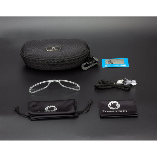 Comaxsun Professional Polarized Cycling Glasses Bike Goggles Sports MTB Bicycle Sunglasses Eyewear Myopia Frame UV 400