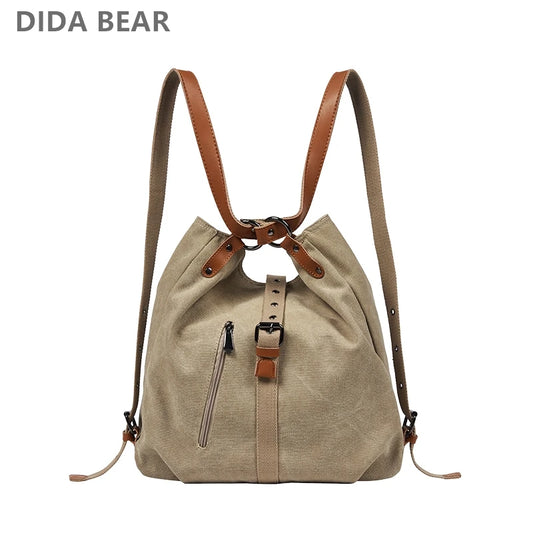 DIDABEAR Brand Canvas Tote Bag Female Designer Large Capacity Leisure Shoulder Bags Big Travel Bags Bolsas women handbags