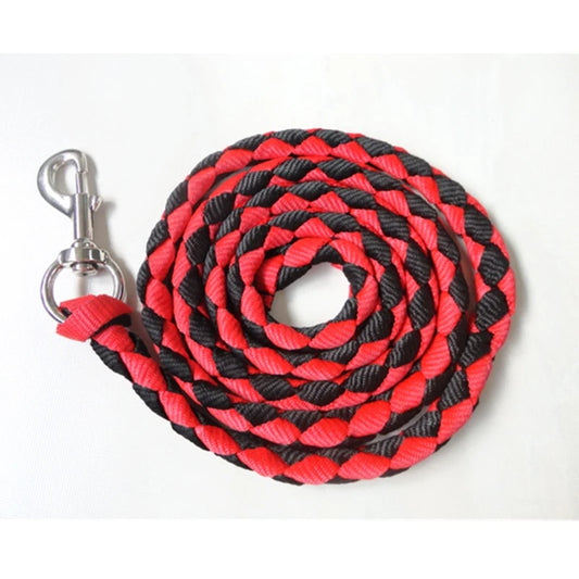 2 Meters Red Violet PP Webbing Horse Lead Rope Metal Snap Pet Traction Rope