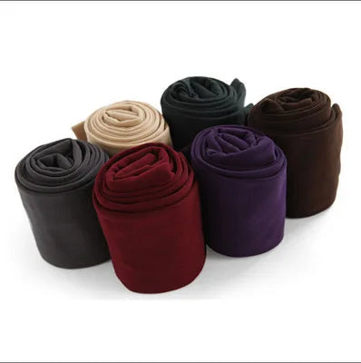 Women Winter Warm Leggings Skinny Stretch Fleece Pants Women Casual Faux Velvet Ankle-Length Legging Knitted Thick Slim Women Leggings