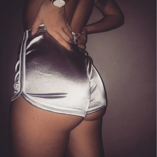 Women's Shorts Summer Silk Slim Beach Casual White Egde Shorts Hot New Women Short & Leggings