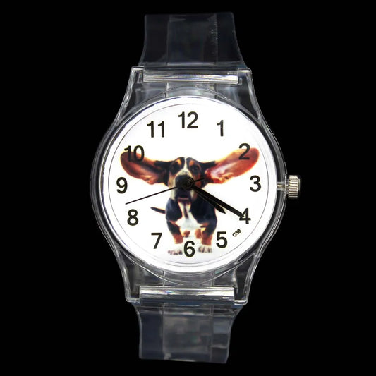 Big Ear Dog Funny Pet Novelty Animal Kids Transparent Sport Girl Watch