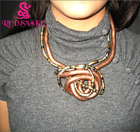 RED SNAKE Bendy Necklace Length 900mm*5mm / 6mm / 8mm Bendable Snake Chain Flexible Twist Jewelry Necklaces - Women Jewellery - Girl Jewellery - Women Accessory - Girl Accessory - Men Jewellery - Men Accessory