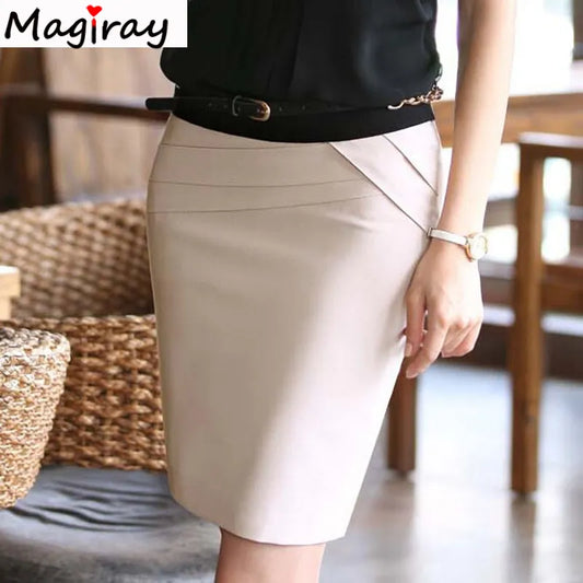 Short Saias Femininas Formal Casual Office Women Skirts High Waist Above Knee Women's Pencil Skirt Faldas Black Grey Beige - Women Skirts - Formal Skirts - Women Formal