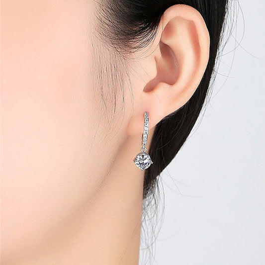 Wholesale many Gold Color Crystal Drop Earrings, Fashion Austrian Zircon Rhinestone Earrings, Fashion Jewelry - Women Jewellery - Girl Jewellery