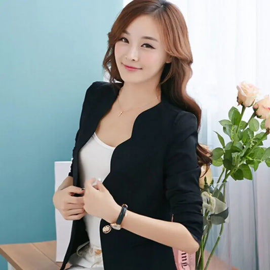 Ladies Women's Jacket OL Fashion Slim Blazer Coat Women Suit jacket Long Sleeve Ladies Blazer Work Wear Women Suiting & Blazers