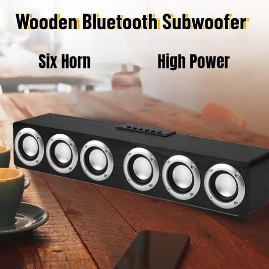 Wooden Sound Bar Centre Bluetooth Speaker Box System Woofers for Speakers with Sub woofer Soundbar Boombox Home Audio