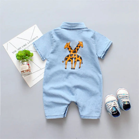 IENENS Kids Baby Boy Jumper Clothes Pants Denim Shorts Jeans Overalls Toddler Infant Jumpsuits Newborn Clothing Tracksuits Boy shorts - Girls Short