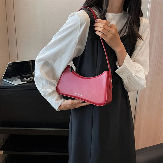 LEFT SIDE Small Cute Underarm Shoulder Trend Design Leather women handbags
