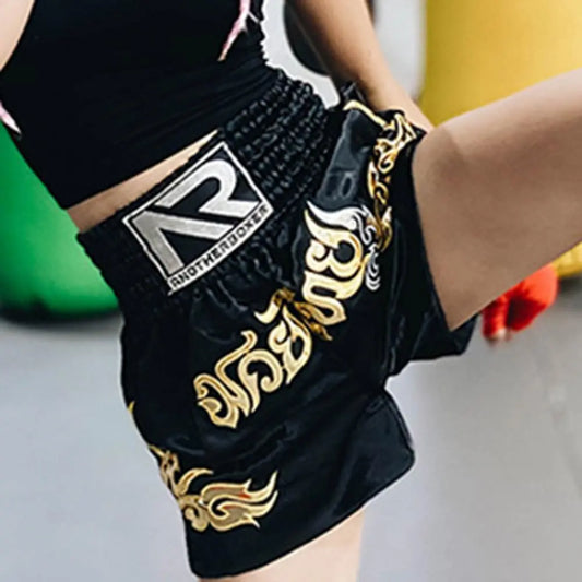 Adults Kids Muay Thai Cord Design Kickboxing Shorts Boys Girls Martial Arts Shorts Boxing Sports Fighting Boys Clothing - Boys Short - Boys Shirt
