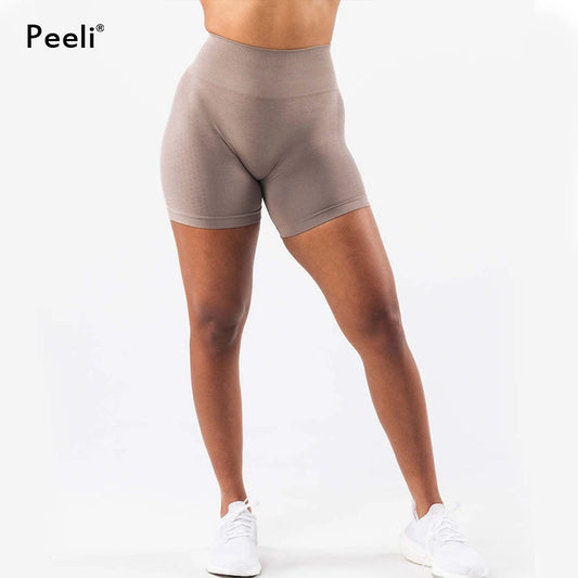 Amplify Contour Scrunch Butt Seamless Shorts High Waist Gym Shorts Booty Workout Yoga Short Women Athletic Clothing