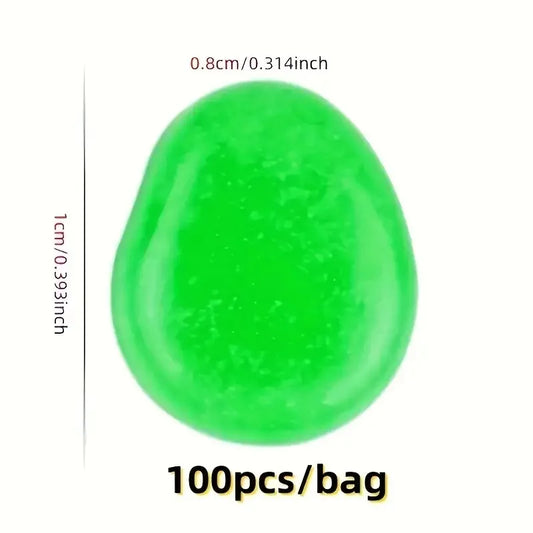 50/100Pcs Glow in the Dark Garden Pebbles For Sidewalk Garden Terrace Lawn Fish Tank Aquarium Decoration Glow Stone Patio Garden