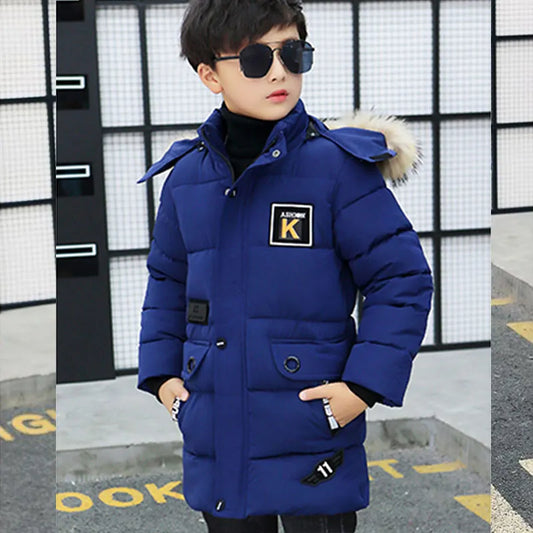 New Kid Winter Jacket A Boy Park 12 Children's Clothing 13 Baby 14 Outerwear 15 Coats 9 Thick Cotton Thickening -30 Degrees Boy Jacket - Girl Jacket