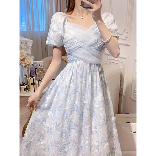 Summer new court French romantic temperament high-end niche design first love fairy dress Women Casual - Women Dress For Work