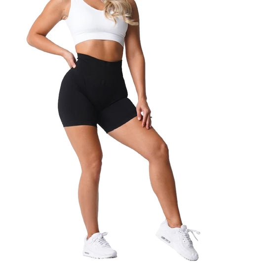 NVGTN Spandex Solid Seamless Shorts Women Soft Workout Tights Fitness Outfits Yoga Pants Gym Wear Women Short & Leggings