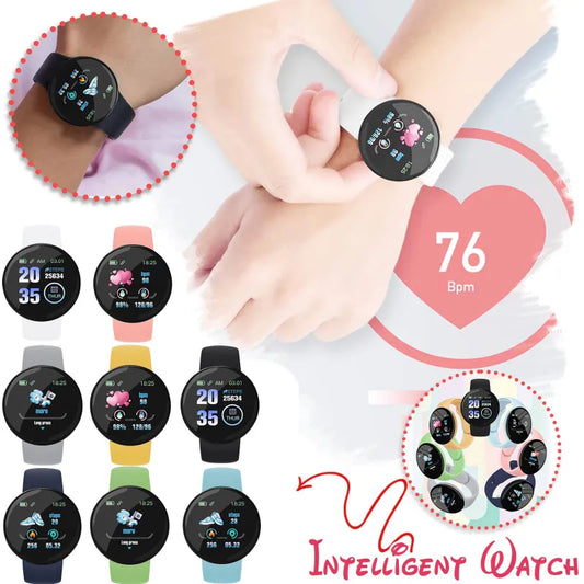 Smart for kids Macaron Color Bluetooth Smartwatch Sports Fitness Tracker Waterproof reloj niño Girl Watch