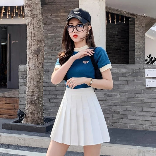 Girls Women Tennis Skirt Short Dress High Waist Pleated Tennis Tennis Dress Uniform Sport Shorts Women Golf girl skirt