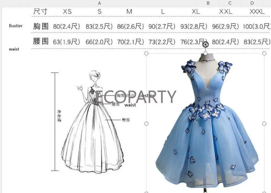 New Chorus Dance Performance Suit Sky Blue Butterfly Bridesmaid Evening Indian Dresses Patterns for Wedding Bridesmaid women prom - women contemporary
