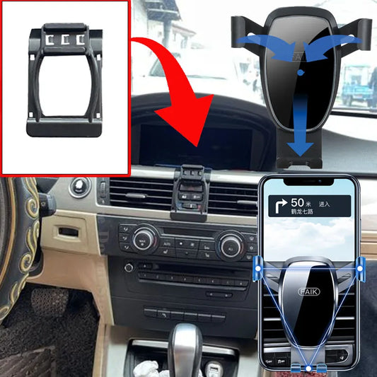 Mobile Phone Holder for BMW 3 Series E90 E91 E92 E93 Air Vent Clip Stand Support Gravity Car Mount Cell Accessories