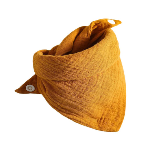 Bibs Infant Cotton Bib Newborn Solid Color Triangle Scarf Feeding Saliva Towel Bandana Burp Soft Drool Bibs girl cloth - Baby Girls