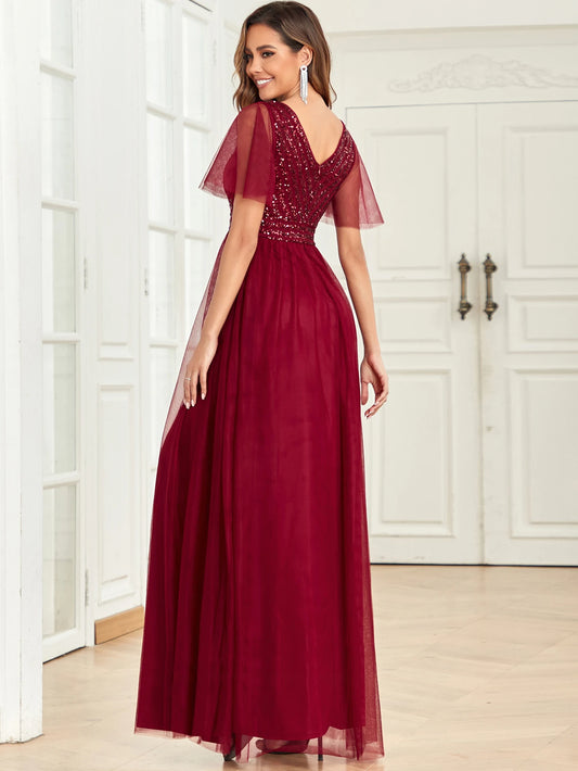 Sexy backless sequin maxi summer dress woman elegant mesh birthday party dress long wedding evening dresses women prom - women casual - women contemporary