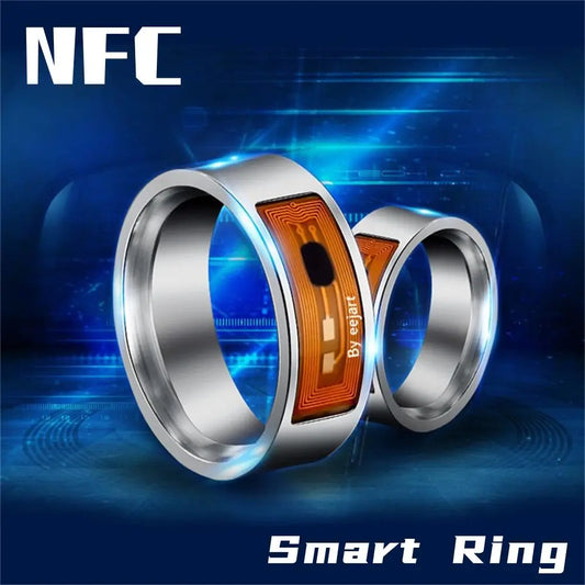 New Fashion Multi functional Waterproof Connect Smart NFC Stainless Steel Finger Ring Intelligent Wearable Technology