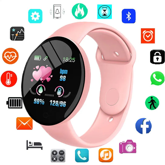 Smart for kids Macaron Color Bluetooth Smartwatch Sports Fitness Tracker Waterproof reloj niño Girl Watch