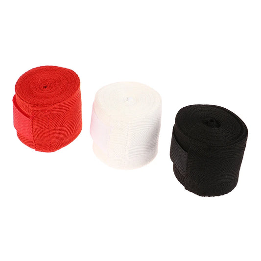 2 Rolls 3M Cotton Boxing Bandage Strap Hand Boxing Handwraps Combat Training Handguard Elastic Bandage Sports Roll