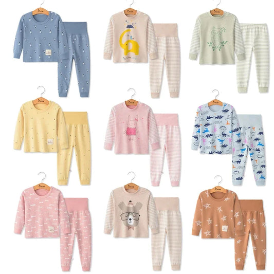 Kids Baby Girl Winter Cotton Sets Children Homewear Pajamas for Boy Pyjamas Kids Nightwear 2-6T Toddler Boys Sleepwear - Girls Sleepwear