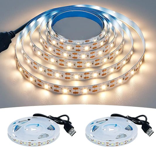DC 5V USB LED Strips 2835 White Warm White LED Strip Light TV Background Lighting Tape Home Decor Lamp 1- 5m LED String Light - Home Improvement - Electronic Accessory