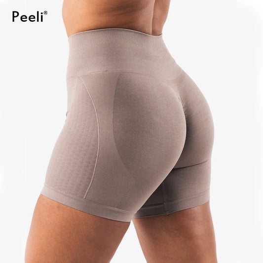 Amplify Contour Scrunch Butt Seamless Shorts High Waist Gym Shorts Booty Workout Yoga Short Women Athletic Clothing