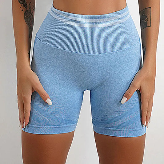 2Pcs Sport Set Women's Fitness Yoga Set High Waist Seamless Sports Shorts Crop Top Gym Sets Woman Outfits Tracksuit Girls Shorts & Leggings