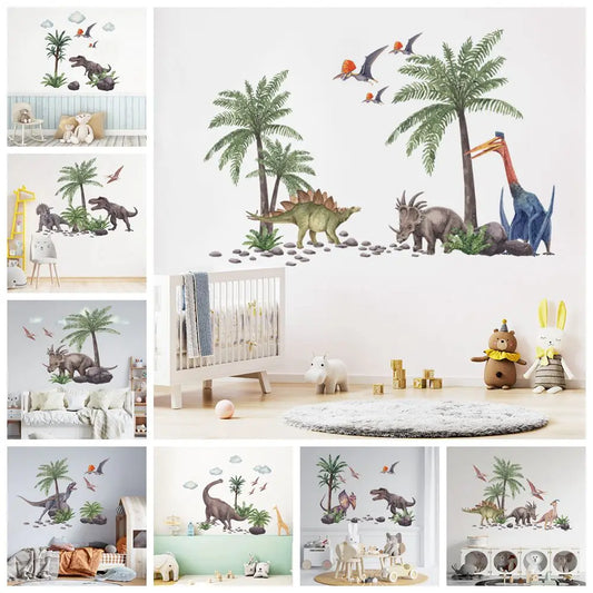 Dinosaur Wall Decal For Boy Room Decor Dinosaur Home Decor Stickers Wall Art Kids Wall Sticker Decoration