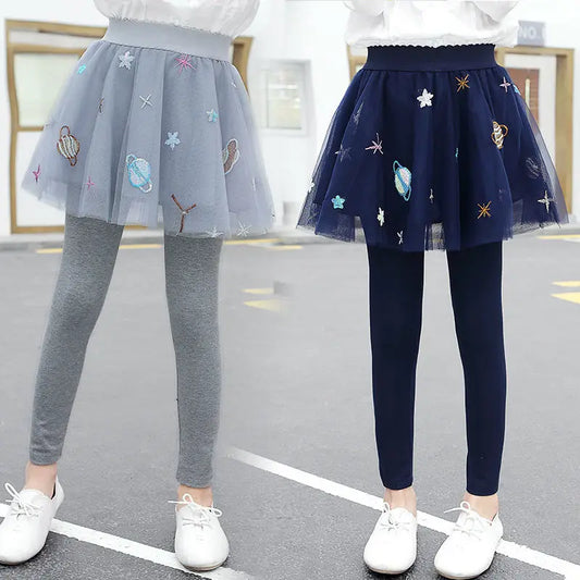 New Spring Autumn TUTU Skirt Leggings Kids Casual Pants Comfortable Cute Baby Clothes Children Clothing girls short