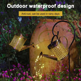LED Solar Lights Outdoor Waterproof Solar Energy Watering Can Fairy Light Garden Decor Lantern for Outdoor Table Patio Lawn