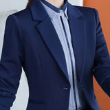 Business Pants Suit Women New Fashion Temperament Long Sleeve Slim Blazer and Trousers Office Lady Formal Interview Women Suiting & Blazers