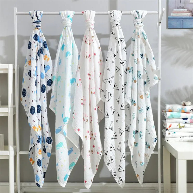 29 Designs Super Soft Cotton Muslin Baby Swaddle Blanket Skin-friendly Newborn Swaddle Wrap Baby Bedding Sheet Swaddle Blanket Bedding