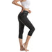 Cropped pants black