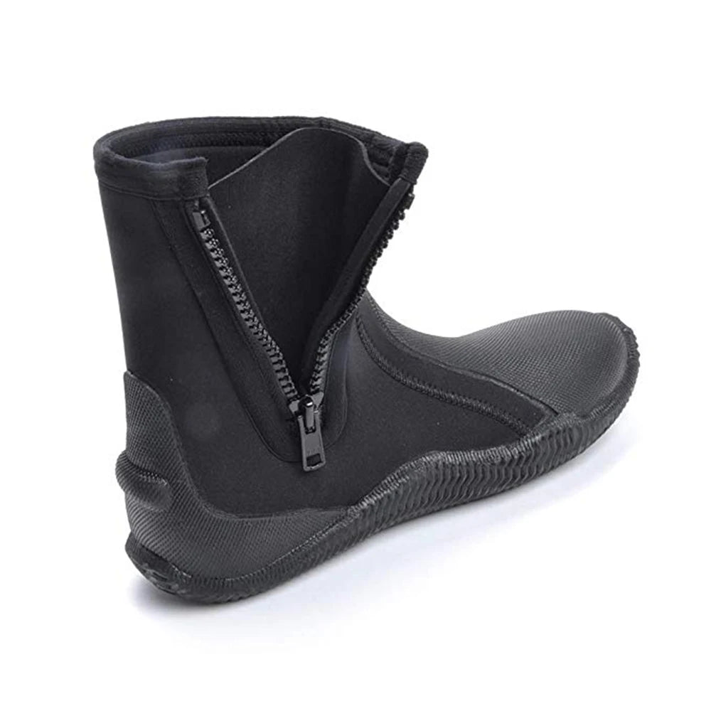 YONSUB 5MM Neoprene Scuba Vulcanization High Upper Diving Boots Anti-slip Adult Diving Boots Warm Fins Spearfishing Shoes