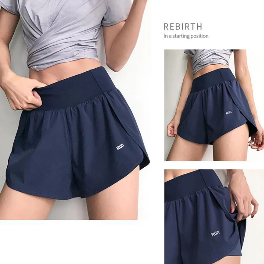 Women Yoga2 in 1 Tennis Sports Golf Skirt Gym Fitness Shorts Girl Athletic Quick Dry Running Pantskirt with Pocket girl skort