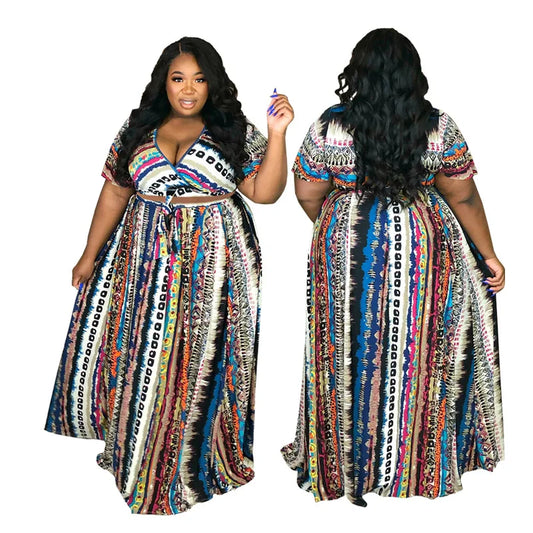 Women Plus Size Cloth African Dresses For Africa Clothes Dress Print Dashiki Ladies Clothing Africa Women Work Dress