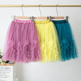 Teen Embroidery Kids Sequin for Summer Dance Long Skirt Princess Skirt Elastic Waist Child Clothes Girl Skirt