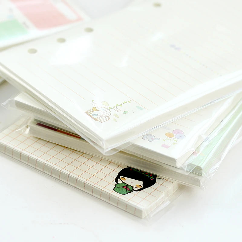 JIANWU  A5 A6Lovely style loose leaf notebook notebook with inner core   kawaii Office Supplies