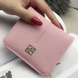 Women's Wallets Small Fashion Brand Leather Cute Wallets zipper Card Holder Wallet Female Coin Bag bilateral para mujer NEW women purse