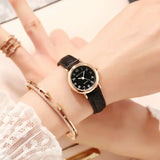 New Clock Rose Gold Small Leather Strap Bracelet Watch For Gift Relogio women watch