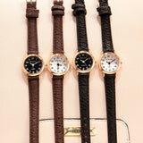 New Clock Rose Gold Small Leather Strap Bracelet Watch For Gift Relogio women watch